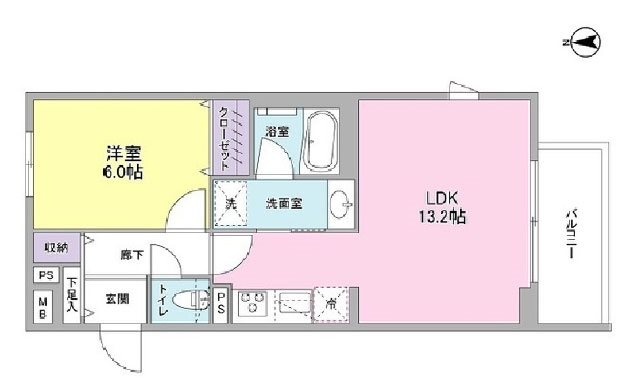 セレッソ　ガーデン 302号室 間取り