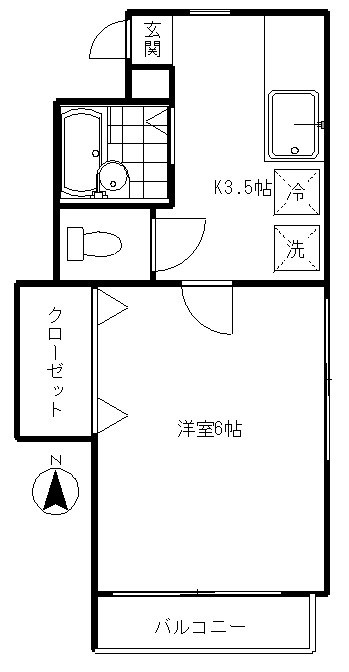 サニーフラットⅡ 間取り図