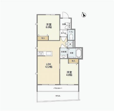 CASA　REGIO成城 102号室 間取り