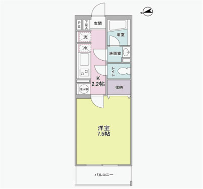 ベルク城山弐番館 間取り図