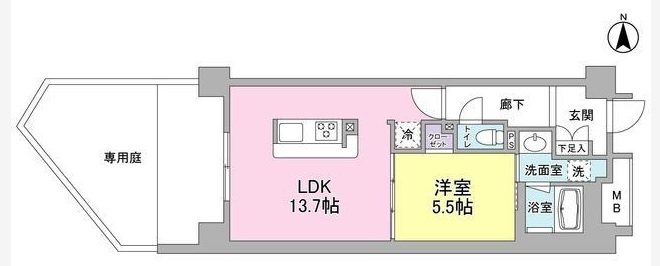 アンビエンテ経堂 間取り図