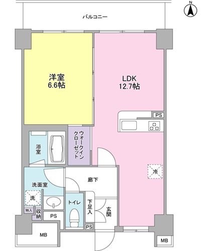 アンビエンテ経堂 間取り図