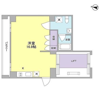 LIFT 006号室 間取り