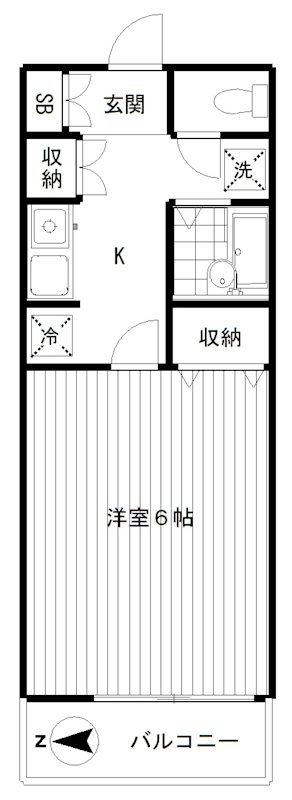 リバートップハイツ 201号室 間取り