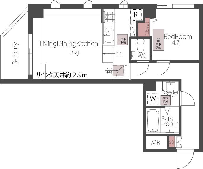 REGALO経堂 302号室 間取り