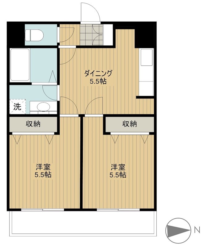 テラス桜丘 302号室 間取り