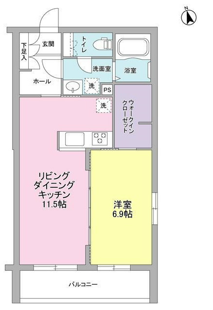 プレジオ桜丘 212号室 間取り
