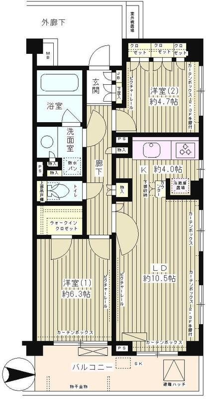 クラッサ成城 222号室 間取り