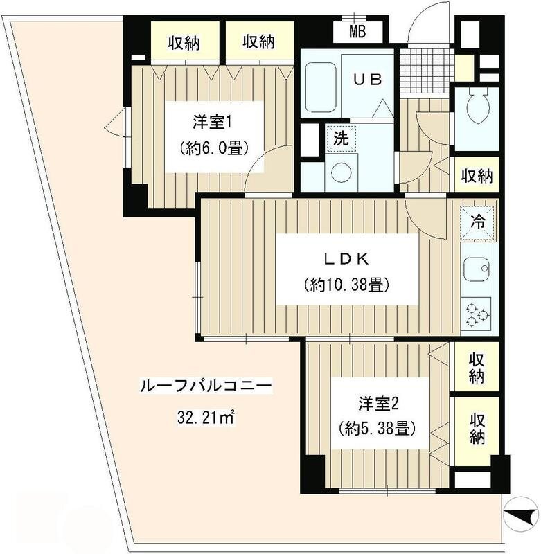 COLORS　GARDEN 202号室 間取り