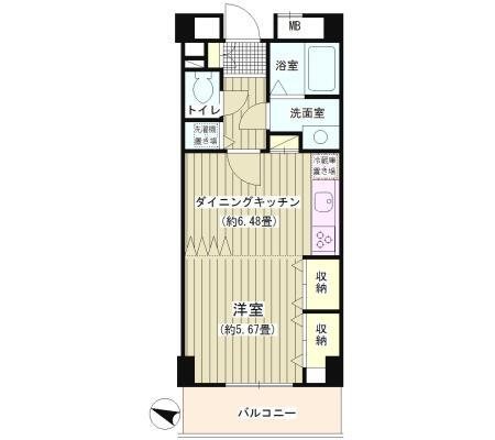 COLORS　GARDEN 204号室 間取り