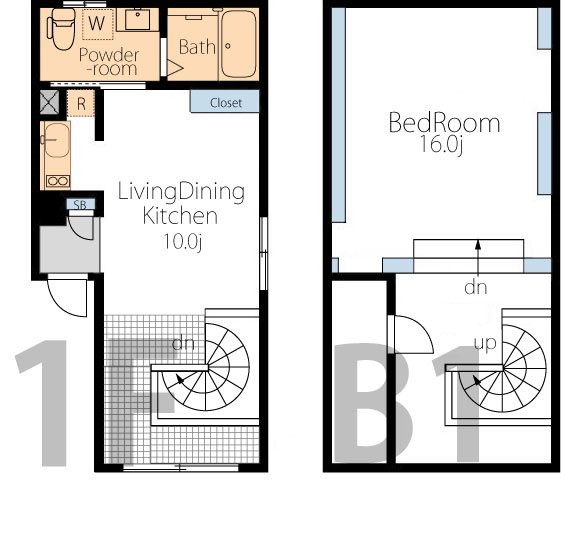 オーパス市谷薬王寺  102号室 間取り