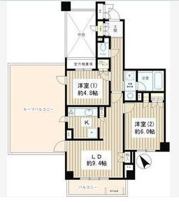 ピュアステージ千歳船橋 407号室 間取り