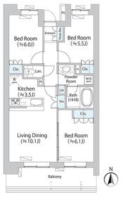 パークアクシス千歳船橋 102号室 間取り