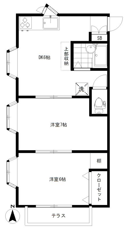 フラット153 間取り図