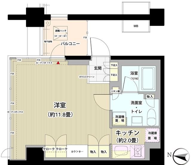 ガーデニエール砧レジデンス 313号室 間取り