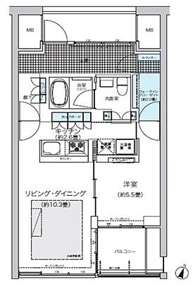 ガーデニエール砧ウエスト 間取り図