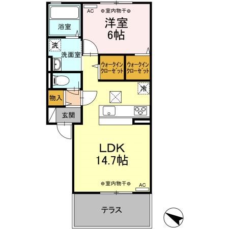 霧島ガーデン 202号室 間取り
