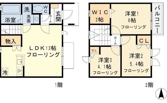 ジャルダン赤堤 B号室 間取り