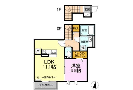 LUMIUS 203号室 間取り