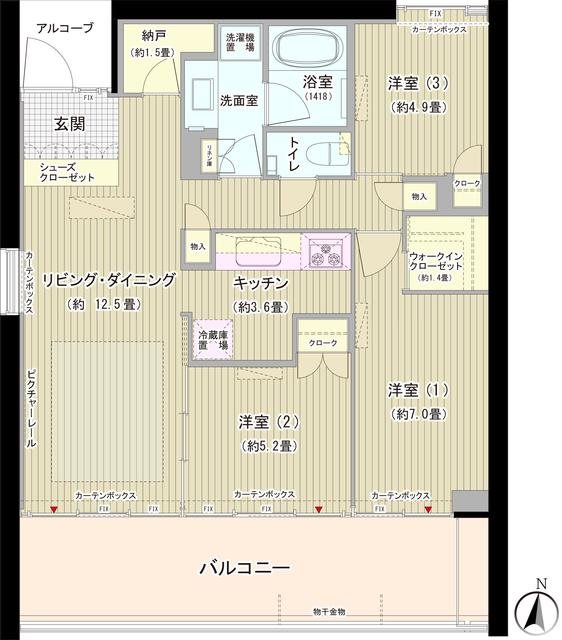 ガーデニエール砧ＷＥＳＴ 間取り図