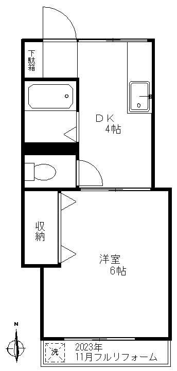 正栄コーポ 205号室 間取り