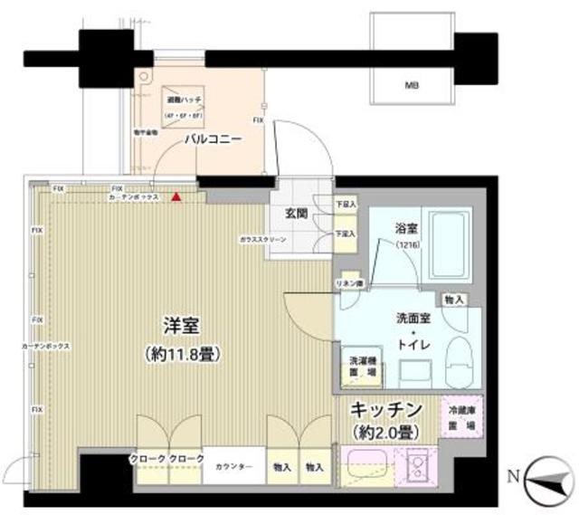 ガーデニエール砧レジデンス 611号室 間取り