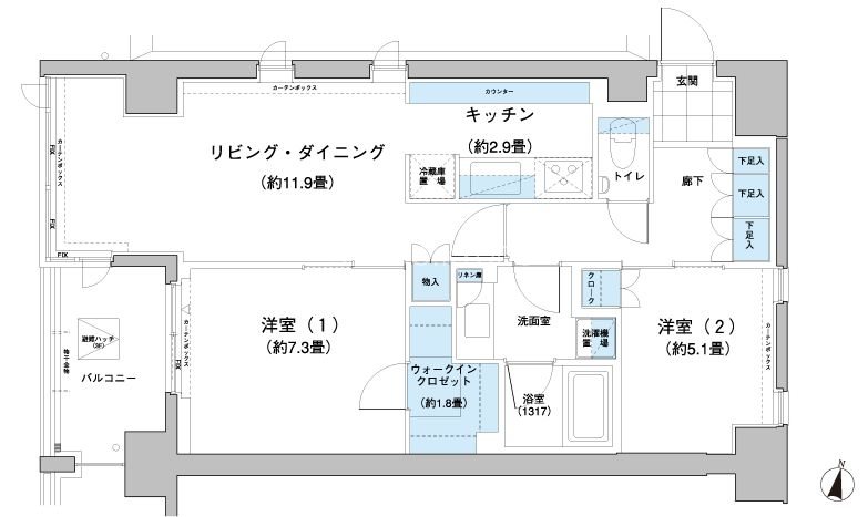 ガーデニエール砧レジデンス 間取り