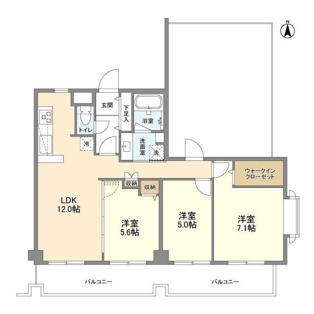 メゾン香葉 502号室 間取り