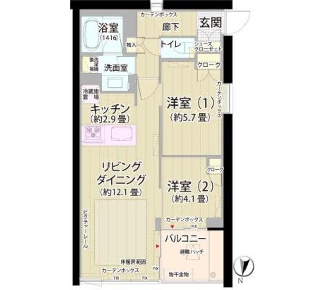 ガーデニエール砧ＷＥＳＴ 間取り図