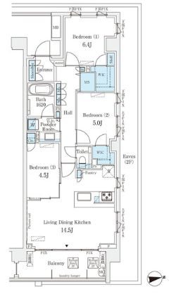 ライトテラス世田谷区砧 301号室 間取り