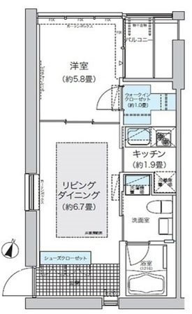 ガーデニエール砧ウエスト 532号室 間取り