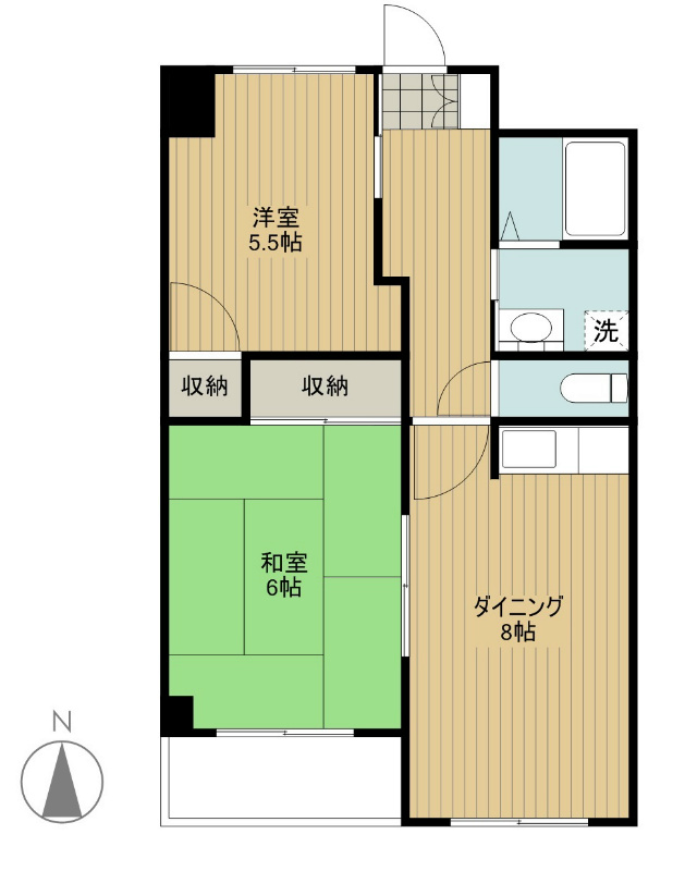桜丘パレス 202号室 間取り