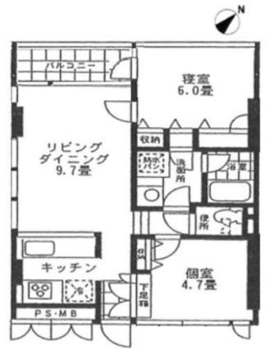 スペラール砧 203号室 間取り