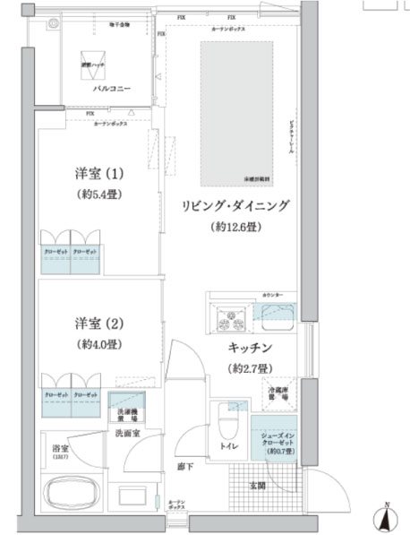 ガーデニエール砧ＷＥＳＴ 間取り図