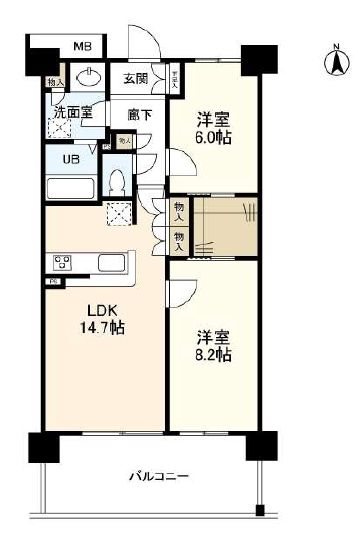 アンビエンテ経堂 306号室 間取り