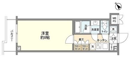 ルーブル経堂 205号室 間取り