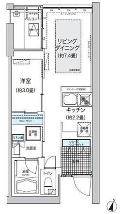 ガーデニエール砧ウエスト 333号室 間取り