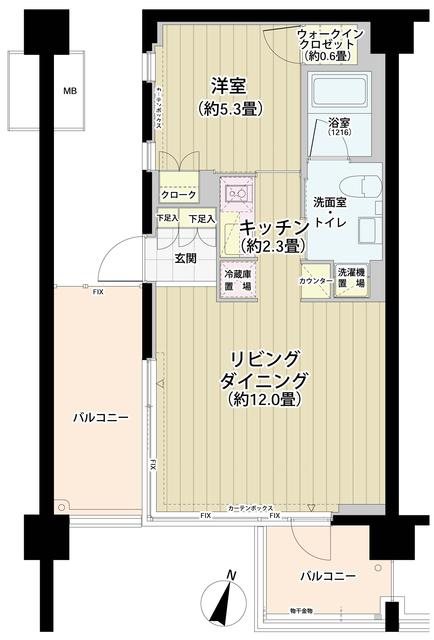 ガーデニエール砧レジデンス 330号室 間取り