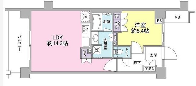 アンビエンテ経堂 213号室 間取り
