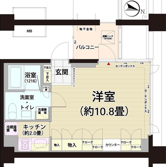 ガーデニエール砧レジデンス 335号室 間取り
