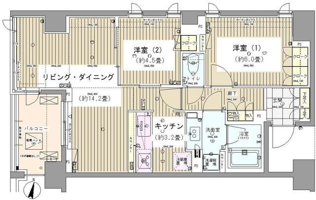 ガーデニエール砧レジデンス 間取り図