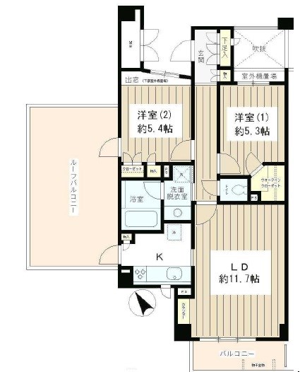 ピュアステージ千歳船橋 504号室 間取り
