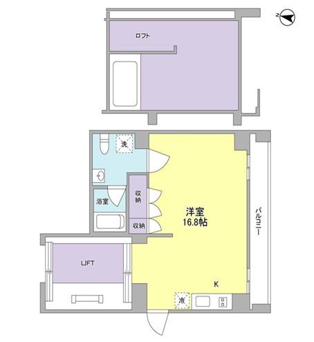 LIFT 011号室 間取り