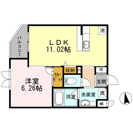 ピアッツァ経堂 間取り図