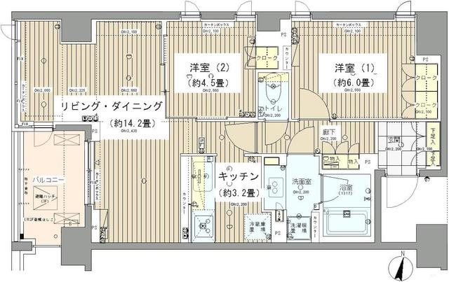 ガーデニエール砧レジデンス 621号室 間取り