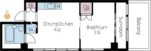 ダイナカビル 間取り図