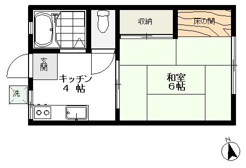 カトルセゾン レッテ号室 間取り