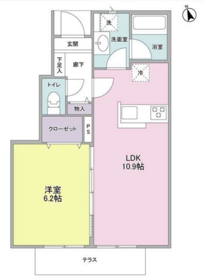 コルティーレ経堂 103号室 間取り
