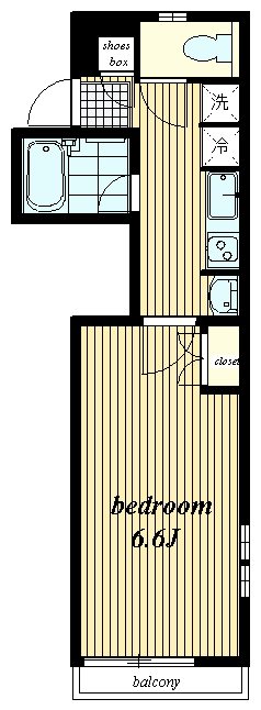 FOREST恵光 104号室 間取り