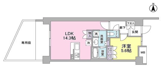 アンビエンテ経堂 112号室 間取り